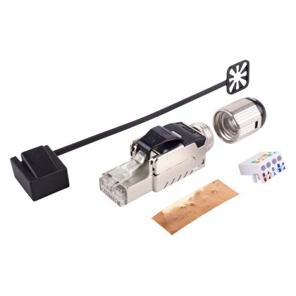 Plug de terrain RJ45 CAT6A Blindé sans outil