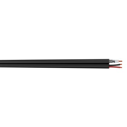 Câble coaxial HDCVI composite avec câble d’alimentation gaine PVC