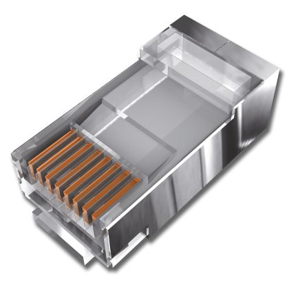 Plug RJ45 CAT5E non blindé à sertir - Boite de 100