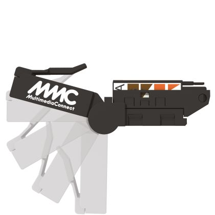 Plug RJ45 rotatif non blindé à raccordement sans outil
