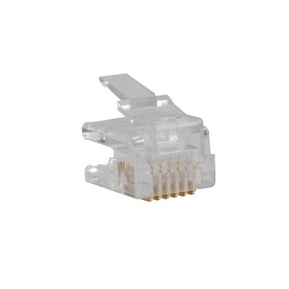 Plug RJ12 6P-6C non blindé à sertir- Boite de 100