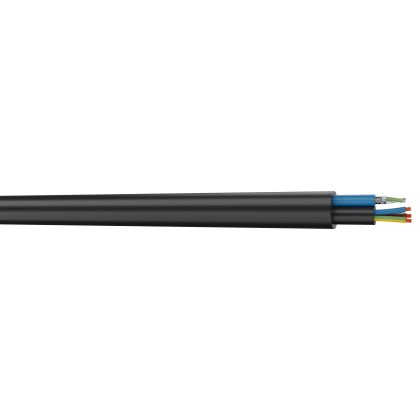 Câble hybride 1 x DMX512 + 3G1.50 gaine PVC noire