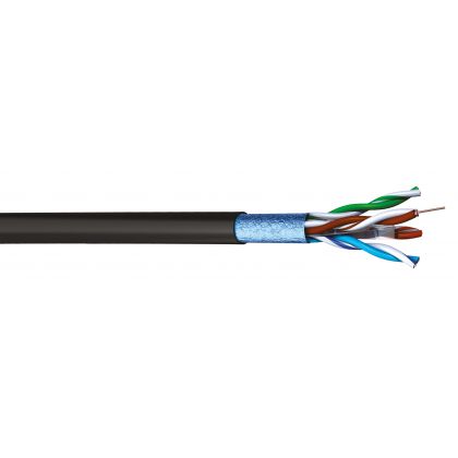 Câble souple AWG26 Gigabit Ethernet SF/UTP Gaine PUR bleue.AUDIOLAN24 