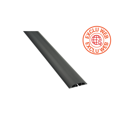 Passage plancher souple noir D-Line® - 1,8m