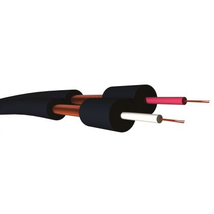 Câble audio syndex 2 x 1 x 0,22 mm² asymétrique renforcé - Bobine de 100m