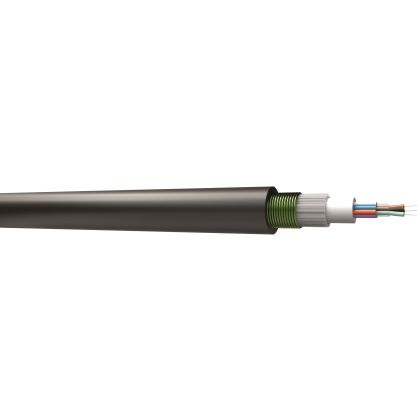 Câble fibre optique armé à tube central en structure libre - PEHD  - Extérieur
