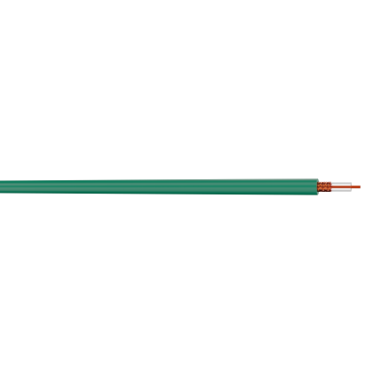 Câble coaxial de vidéosurveillance 75 Ohm de type KX8 vert pour grande longueur
