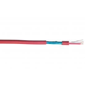 Câble téléphonique non blindé rouge - 1 paire AWG20 - Alu cuivré rouge - Touret de 500m